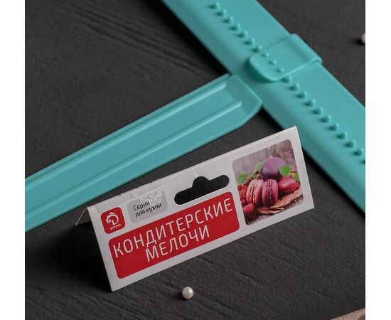 Шпатель кондитерский угловой Доляна, 2 части, 23,5×4,7×2,6 см 2957151, изображение 6