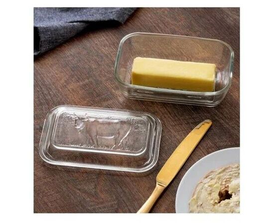 Масленка Luminarc Коровка 73115 прозрачный