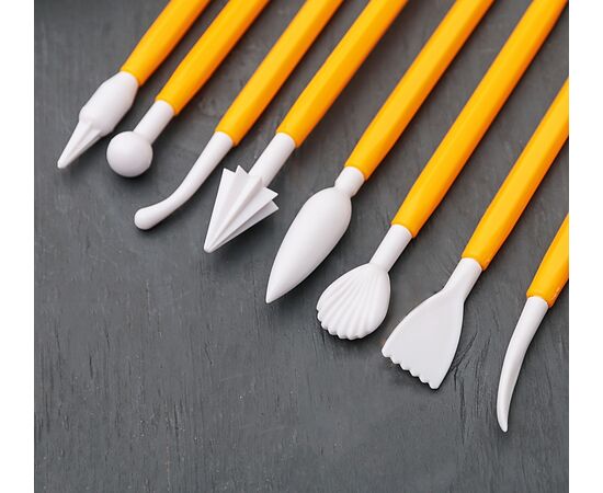 Набор приспособлений для моделирования кондитерских украшений 8 шт, Доляна, МИКС 830293, изображение 2