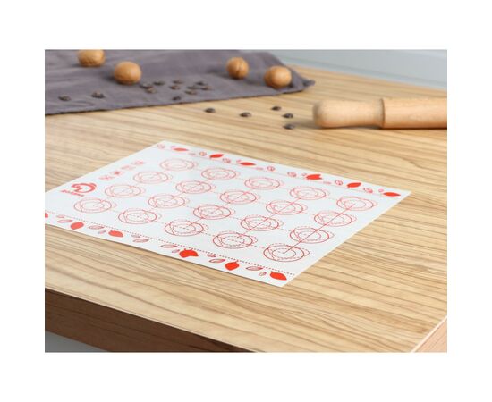 Коврик силиконовый 29,3×26 см для макаронс армированный Доляна, 2957159, изображение 5