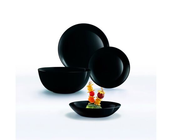 Тарелка обеденная ДИВАЛИ ЧЕРНЫЙ 25см P0867, изображение 3