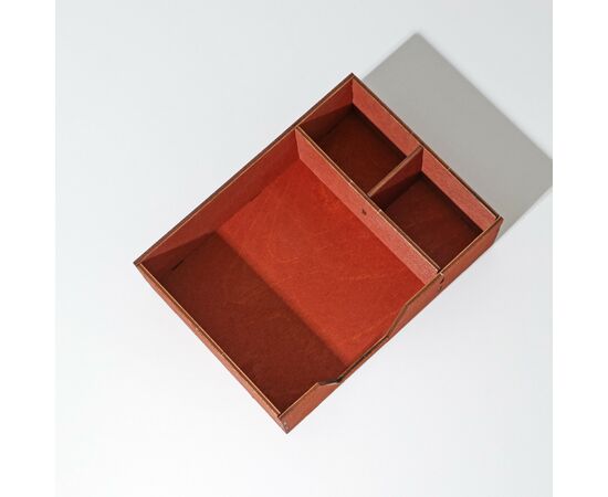 Салфетница деревянная Доляна, с отделениями для специй, 18,5×13,5×6 см, цвет мокко 9787539, изображение 3