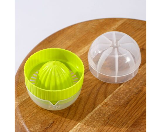 Соковыжималка для цитрусовых с лотком и крышкой Доляна, d=7,5 см, 7×7×8 см, цвет МИКС 651846, изображение 3