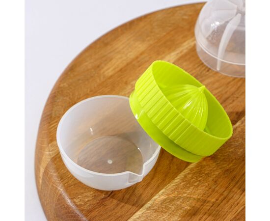 Соковыжималка для цитрусовых с лотком и крышкой Доляна, d=7,5 см, 7×7×8 см, цвет МИКС 651846, изображение 4