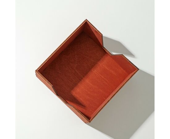 Салфетница 13,5×13,5×8 см, деревянная Доляна, цвет мокко 9787540, изображение 3