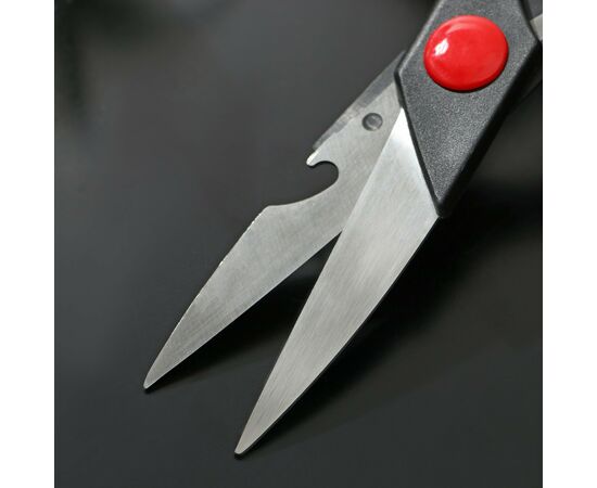 Ножницы кухонные 20см, Доляна «Помощник», с открывалкой для бутылки, цвет чёрный 120255, изображение 2