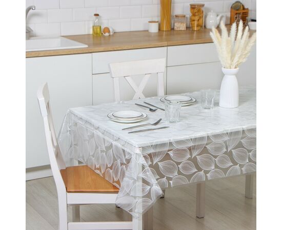 Скатерть 132×180 см, «Физалис»,  цвет белый 9482818