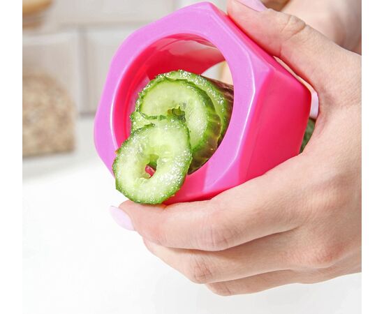 Нож для нарезки спиралью 8 см, Доляна «Солнце», цвет МИКС 1241210, изображение 2