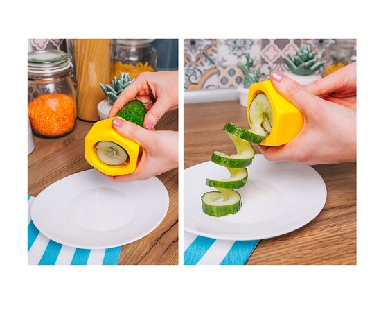 Нож для нарезки спиралью 8 см, Доляна «Солнце», цвет МИКС 1241210, изображение 3