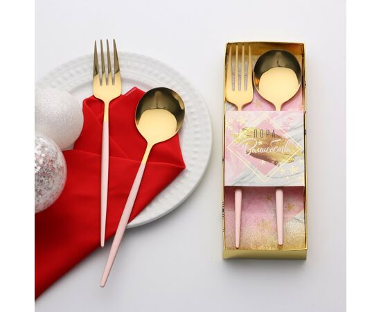 Набор столовых приборов 2 пр «Пора волшебства», нерж сталь, 6964021, изображение 2