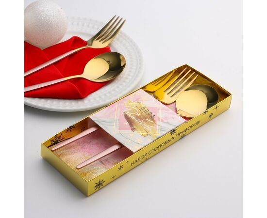 Набор столовых приборов 2 пр «Пора волшебства», нерж сталь, 6964021, изображение 3