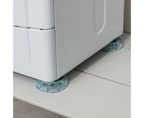 Набор подставок 4 шт, антивибрационных «Доляна», круглые, прозрачный 7118801, изображение 6