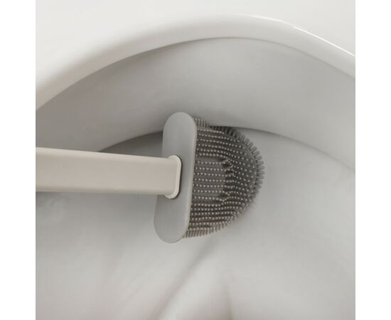 Ёрш для унитаза силиконовый Доляна «Лилу», 4,3×9,5×36 см, белый 5469869, изображение 13