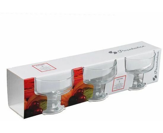 Набор креманок для мороженого 3шт АЙС ВИЛЛЬ h=80 мм 41016B, изображение 3