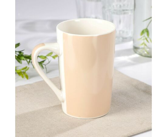 Кружка 380мл  фарфоровая Доляна Мода 742355, изображение 2