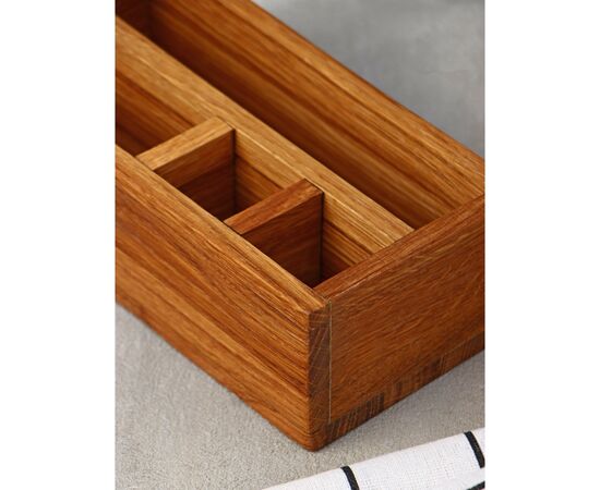 Подставка - органайзер Adelica, 4 секции, дуб 9469787, изображение 5