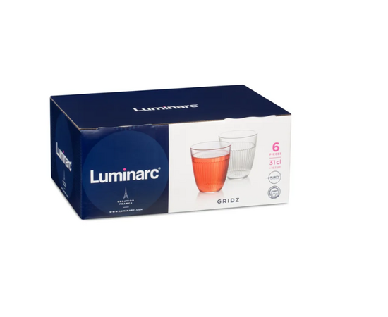 Набор стаканов 310мл*6шт NEO GRIDZ V2288