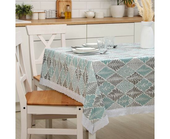 Скатерть 130×140 см, на нетканой основе многоразовая с кружевом «Кружево», цвет микс 1107404 Скатерть 130×140 см, на нетканой основе многоразовая с кружевом «Кружево», цвет микс 1107404