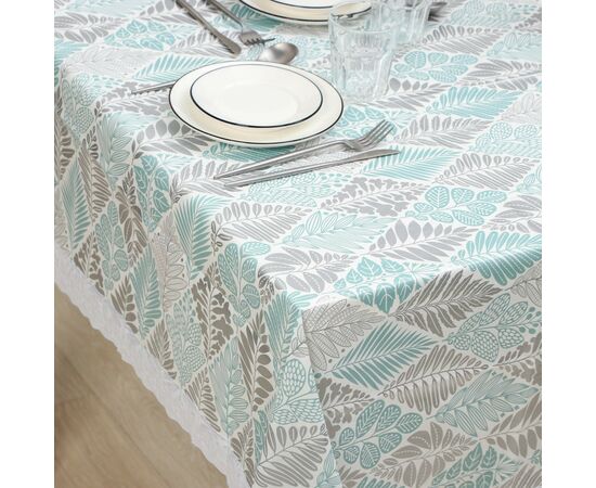 Скатерть 130×140 см, на нетканой основе многоразовая с кружевом «Кружево», цвет микс 1107404, изображение 2 Скатерть 130×140 см, на нетканой основе многоразовая с кружевом «Кружево», цвет микс 1107404, изображение 2