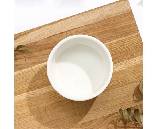 Рамекин 140 мл, 7,5×3,5 см, из жаропрочной керамики Доляна «Классика» белый 4521313, изображение 2