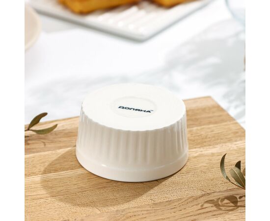 Рамекин 140 мл, 7,5×3,5 см, из жаропрочной керамики Доляна «Классика» белый 4521313, изображение 3