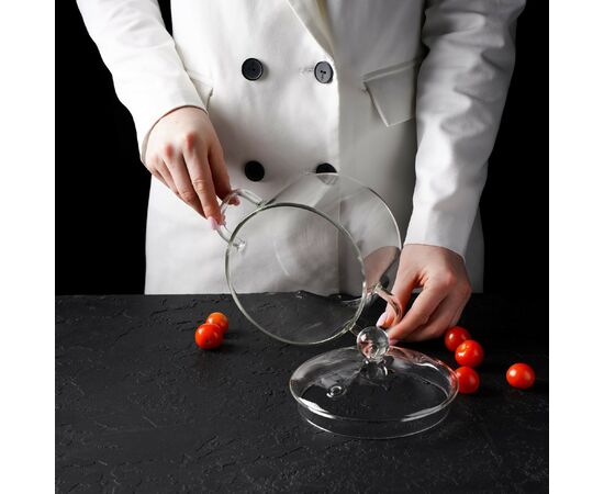 Кастрюля 1,2 л из жаропрочного стекла Magistro «Лия», 20×14 см 7129885, изображение 4