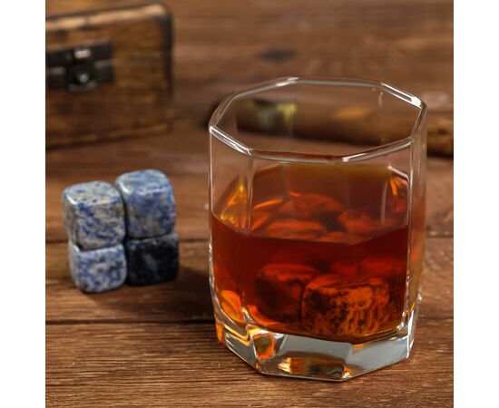 Набор камней для виски 4 шт "Подводный камень", 5426909, изображение 4