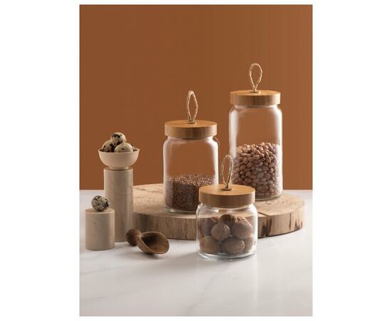 Банка 1,13л с бамбук. крышкой ВУДИ 43593SLB, изображение 2