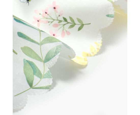 Скатерть 145х110 см, Доляна "Уellow flowers" 100% п/э 10389108, изображение 8