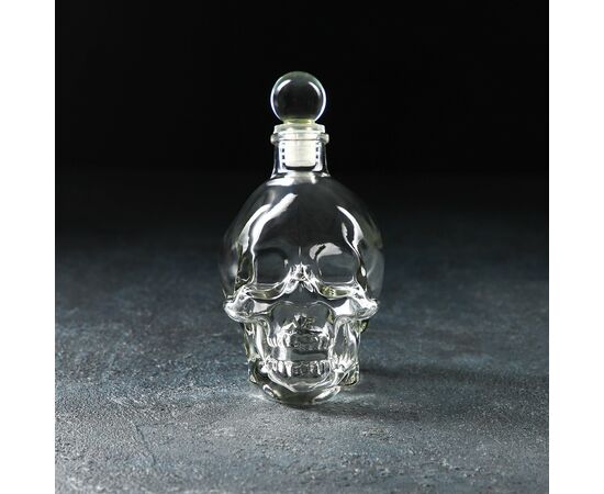 Штоф 400 мл стеклянный Magistro «Череп. Хэллоуин», 3556971, изображение 2