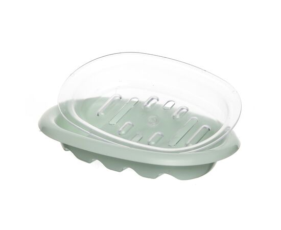 Мыльница открытая двухсекционная мята IS10804-8M