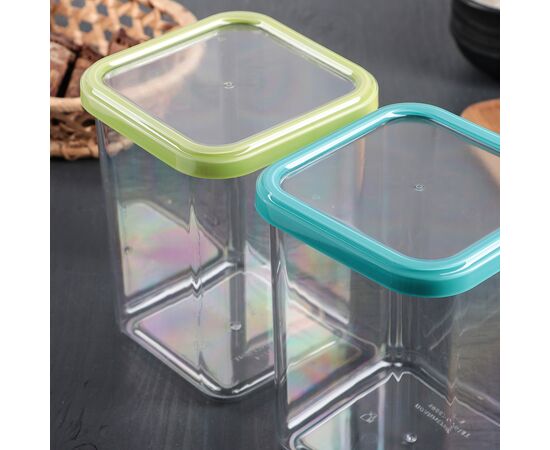 Банка 1,2л квадратная CUBBO C26702 цвет МИКС, изображение 7