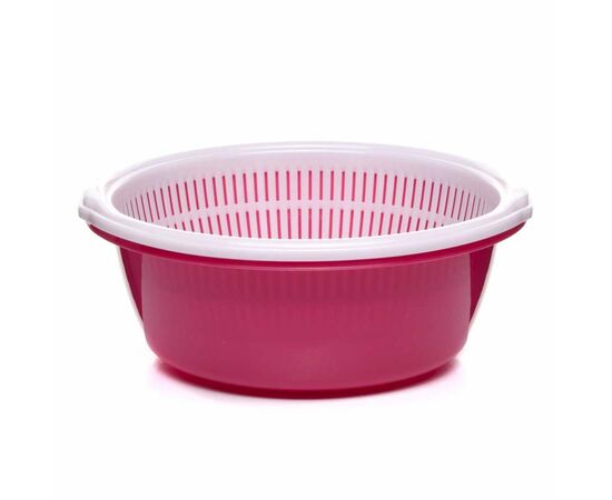 Набор дуршлаг с миской "StarPlast", 4,5 л (цвета в ассорт) VAR-94020