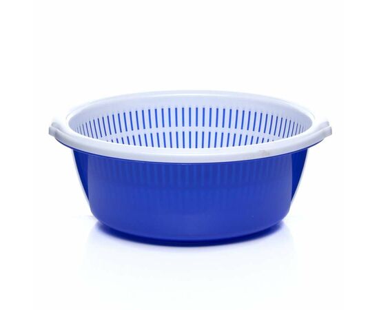 Набор дуршлаг с миской "StarPlast", 4,5 л (цвета в ассорт) VAR-94020, изображение 3