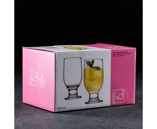 Набор бокалов 215мл*6шт БИНГО-F&D 410012BFD, изображение 3