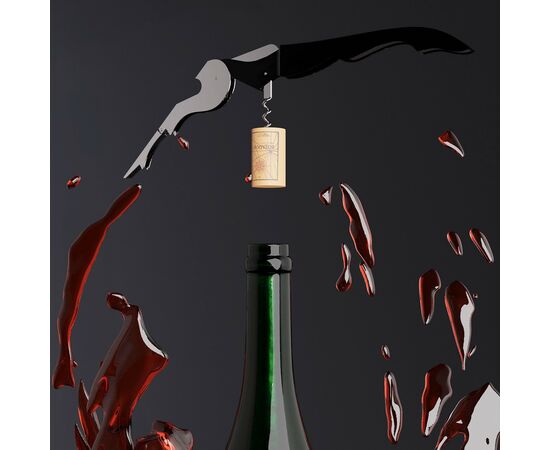 Штопор-открывашка универсальная Доляна, 12 см, цвет чёрный 603877, изображение 6