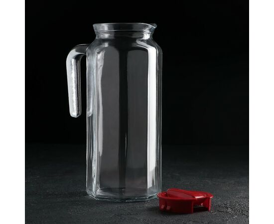 Кувшин 1,0л КОШЕМ с красной крышкой 80051BR в коробке, изображение 2