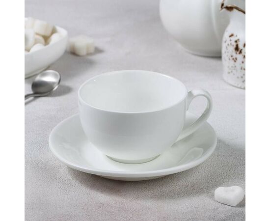 Чашка капучино + блюдце WL-993001/AB (180мл), изображение 5