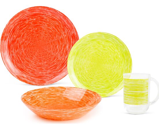 Тарелка десертная 20.5см БРАШМАНИЯ ОРАНЖ P1381, изображение 2