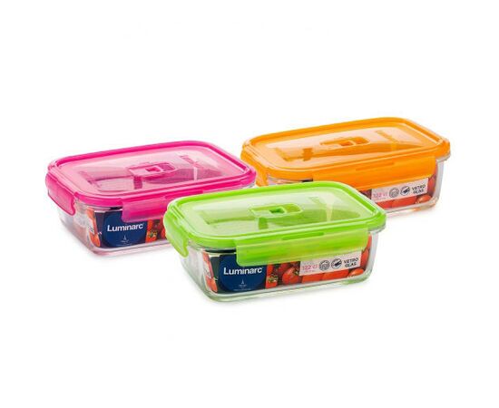 Контейнер 1,22л ПЮРБОКС АКТИВ НЕОН МИКС прямоугольный P4565 LUMINARC