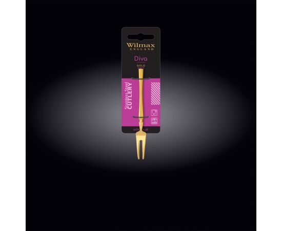 Вилка для улитки WL-999503528/1B (WL-999573/1B) 11,5см Diva Gold на блистере матовая