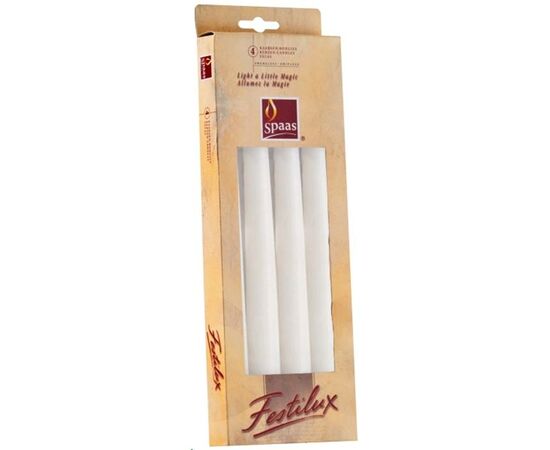 Свечи АНТИК 25см 4шт белые (8ч) 161001001