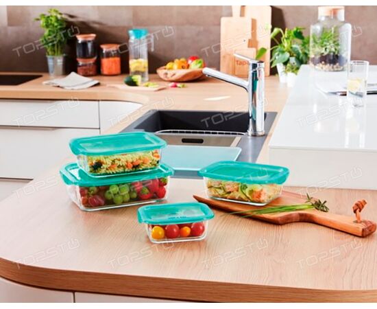 Набор контейнеров 3 шт стеклянных KEEP'N'BOX Q4177 (1970+380+380мл), изображение 2