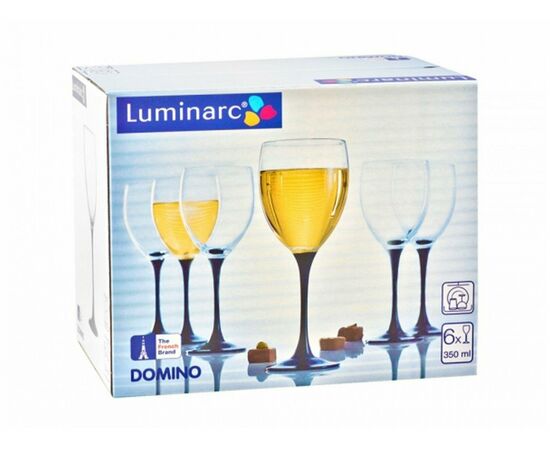 Набор бокалов для вина 350мл*6шт ДОМИНО J0015, изображение 2
