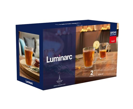 Набор кружек 320мл*2шт ВРЕМЯ ДЕГУСТАЦИЙ ЧАЙ Q2842, изображение 3