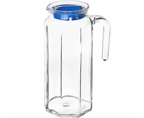 Кувшин 1 л ошем 80051SLBBL голубая крышка без коробки PASABAHCE