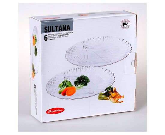 Набор тарелок 24см*6шт PASABAHCE Султана 10288, изображение 2