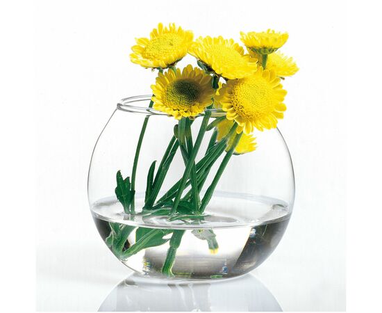 Ваза круглая 10см Флора 43417B  PASABAHCE в подарочной упаковке, изображение 2