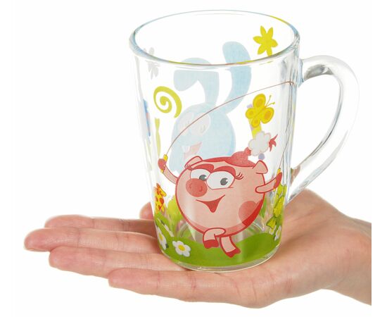 Кружка 300мл (стекло)  СШК300-1 Конфеты СМЕШАРИКИ МФК