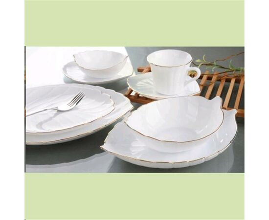 Тарелка десертная 19см LSYP-75/J Овацио (тонкая стеклокерамика) CHINBULL, изображение 2